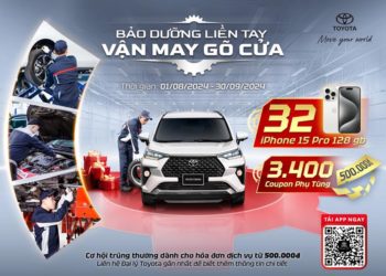 Bảo dưỡng xe Toyota, nhận ngay vận may!