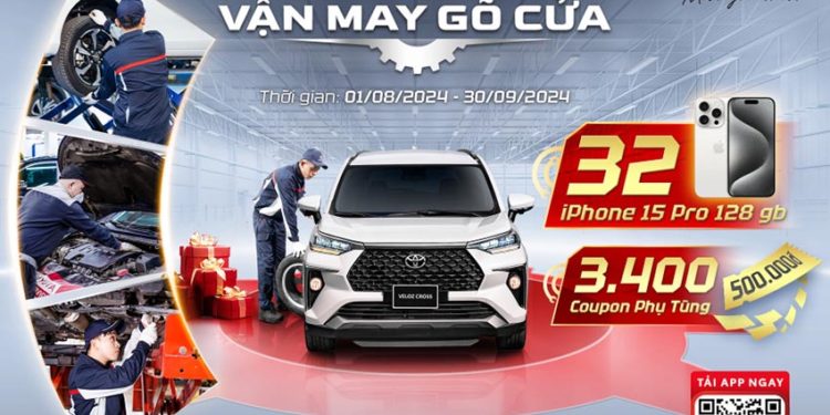 Bảo dưỡng xe Toyota, nhận ngay vận may!