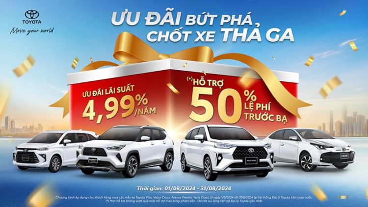 Khuyến mại hấp dẫn cho Vios, Veloz Cross, Avanza Premio yà Yaris Cross