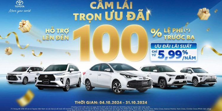 Toyota Việt Nam tung ưu đãi lớn cho Vios, Veloz Cross, Avanza, Yaris Cross và Corolla Cross tháng 10/2024