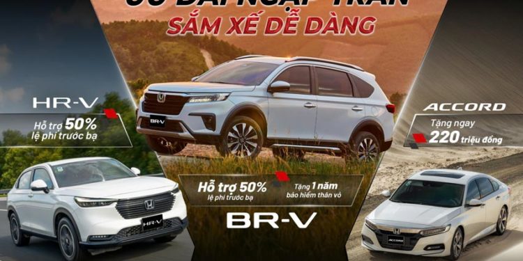'Ưu đãi ngập tràn '- Sắm xế dễ dàng' Honda Việt Nam ưu đãi lớn cho BR-V, HR-V, Accord trong tháng 10