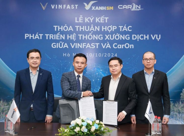 CarOn trở thành đối tác ủy quyền chính thức sửa chữa xe điện VinFast