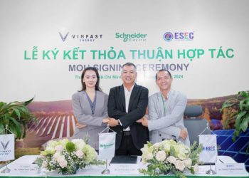 VinFast Energy, Schneider Electric và ESEC hợp tác phát triển giải pháp năng lượng bền vững