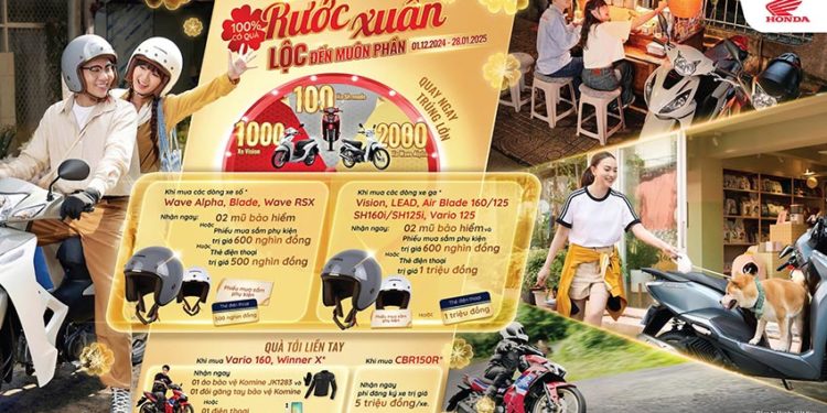 Honda khởi động chương trình ưu đãi lớn 'Honda rước xuân - Lộc đến muôn phần'