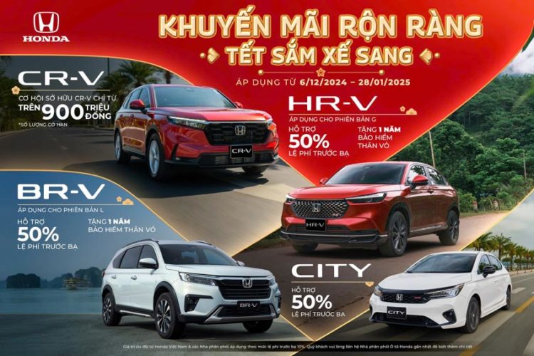 Honda Việt Nam tung khuyến mại khủng dịp cuối năm, sắm xe đón Tết