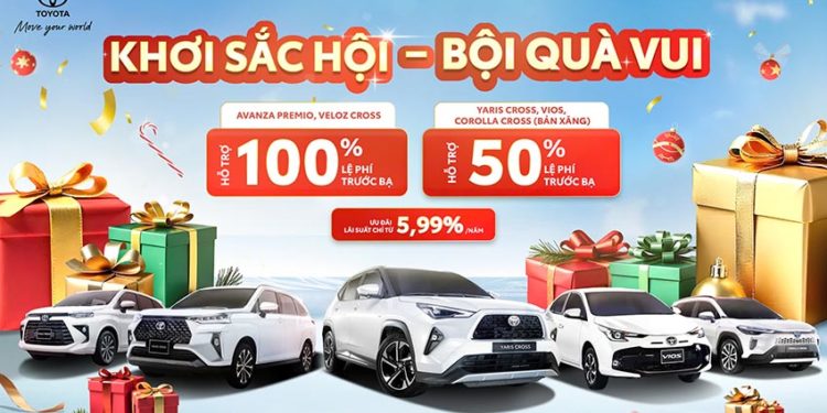 Toyota Việt Nam triển khai ưu đãi đặc biệt cho các mẫu xe trong tháng 12/2024