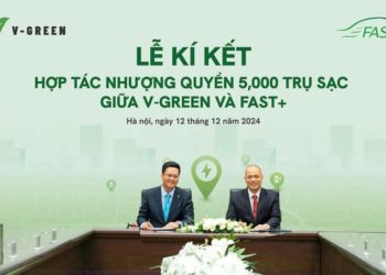 V-GREEN và Fast+ hợp tác triển khai 5.000 trụ sạc xe điện VinFast