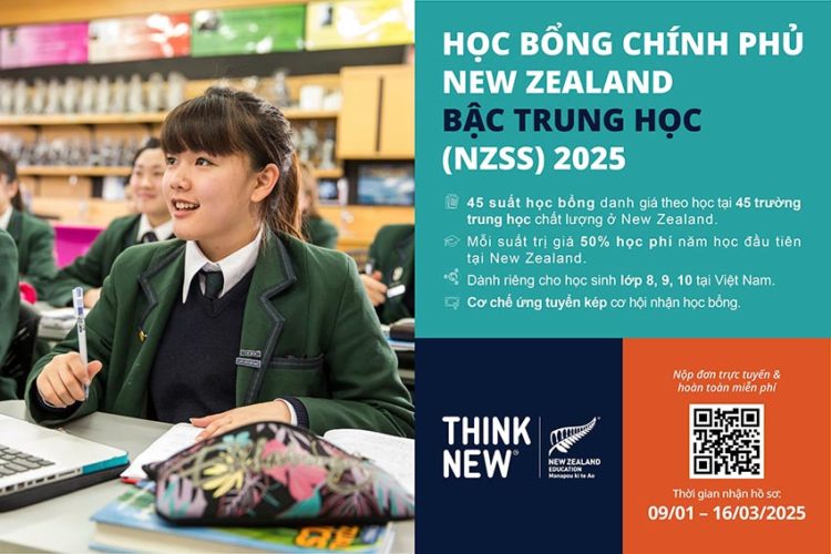 Học bổng Chính phủ New Zealand 2025: Cơ hội lớn nhất từ trước đến nay cho học sinh Việt Nam - 1