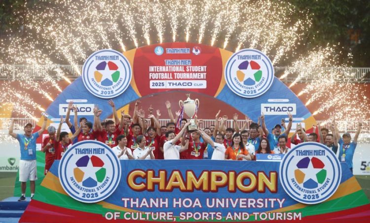 Đại học VH-TT-DL Thanh Hóa đăng quang ngôi vô địch giải bóng đá sinh viên Việt Nam quốc tế Cúp THACO - 2025 - 4