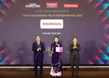 Honda Việt Nam được vinh danh Rồng Vàng 2025: Dấu ấn phát triển xanh và bền vững