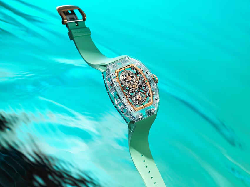 RM 75-01 Flying Tourbillon Sapphire: Khi đại dương trong vắt gặp kiến trúc gothic giữa lòng cổ tay - 1