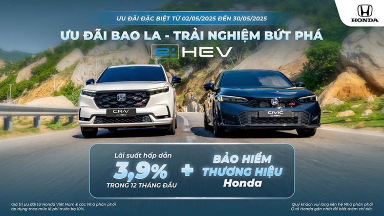 Honda Việt Nam tung ưu đãi hấp dẫn cho khách mua xe trong tháng 5
