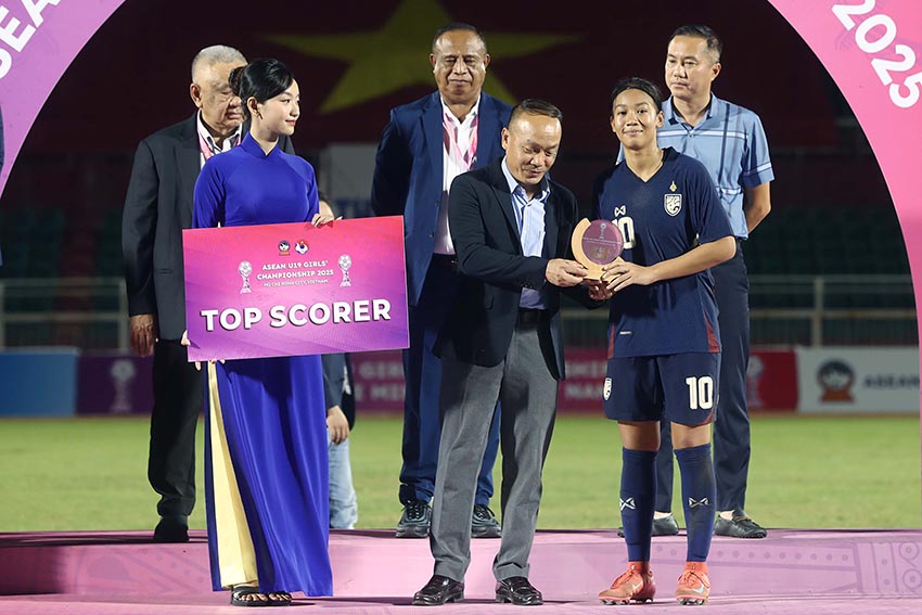 U19 nữ Thái Lan Vô Địch Giải Đông Nam Á 2025 sau khi đánh bại U19 nữ Việt Nam 3-1 - 3