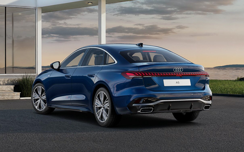 Audi A5 Sedan 2025 thiết kế coupe thể thao, đèn Matrix LED và nội thất số hóa hiện đại