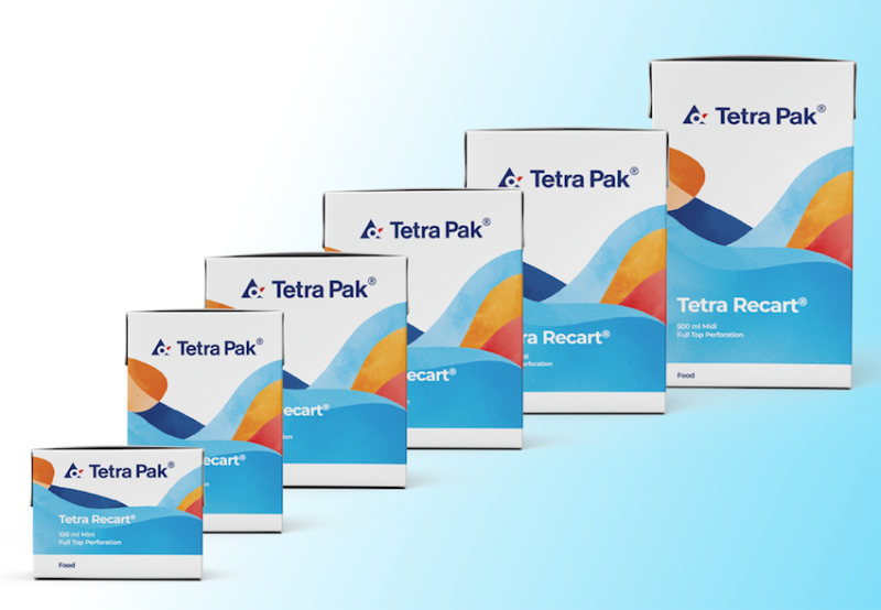 bao bì đồ hộp giấy Tetra Recart