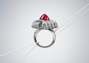 Nhẫn Tateya Cartier nạm ruby 6,98 carat từ Việt Nam