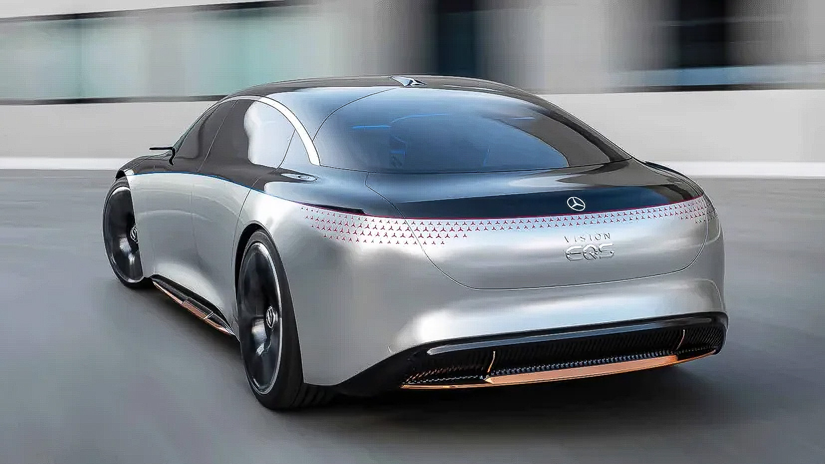 Một mẫu concept car với thiết kế táo bạo, ánh sáng tương lai và đường nét tinh xảo, chưa từng được sản xuất hàng loạt