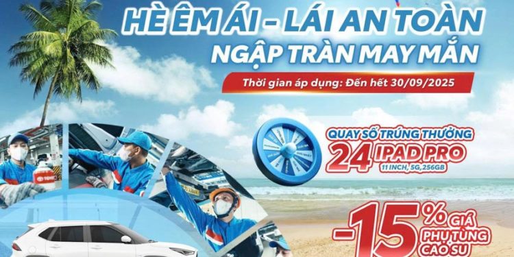 Toyota Việt Nam triển khai chương trình khuyến mãi dịch vụ 'Hè êm ái, lái an toàn, ngập tràn may mắn'