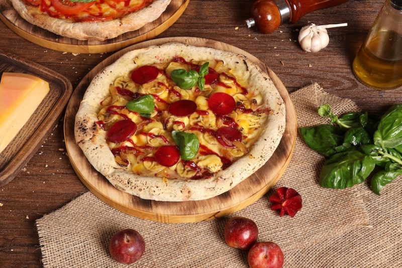 Pizza chay mùa Vu Lan tại Windsor Plaza