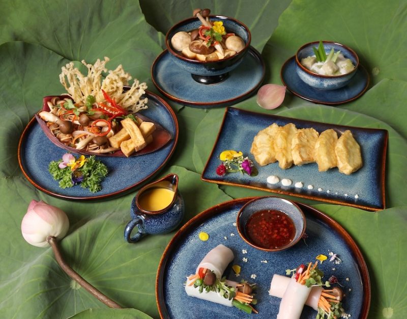 set menu chay mùa Vu Lan tại Windsor Plaza