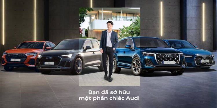 Audi Q6 e-tron và A5 trưng bày tại đại lý Audi Việt Nam dịp Quốc khánh 2/9.