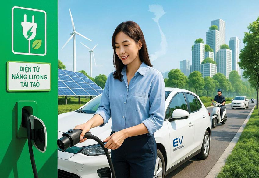 Cần tăng mạnh tỷ lệ điện tái tạo và khung tiêu chuẩn chất lượng cho xe điện