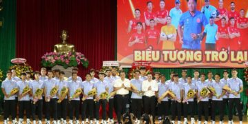 Lễ ra mắt và xuất quân CLB Công an TPHCM mùa giải V.League 2025–2026 với sự tham dự của lãnh đạo thành phố và ban huấn luyện - 1