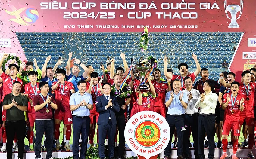 Công An Hà Nội lần đầu vô địch Siêu Cúp Quốc gia 2024 - 2025 - 2