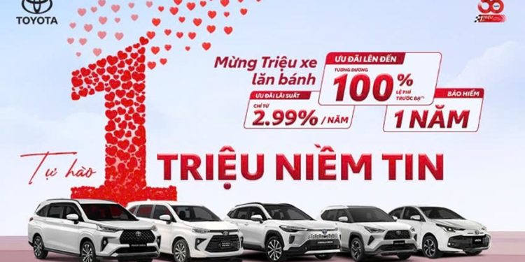 Hình ảnh xe Toyota Yaris Cross, Vios, Corolla Cross, Veloz Cross và Innova Cross cùng chương trình ưu đãi dành cho khách hàng trong tháng 8 năm 2025.