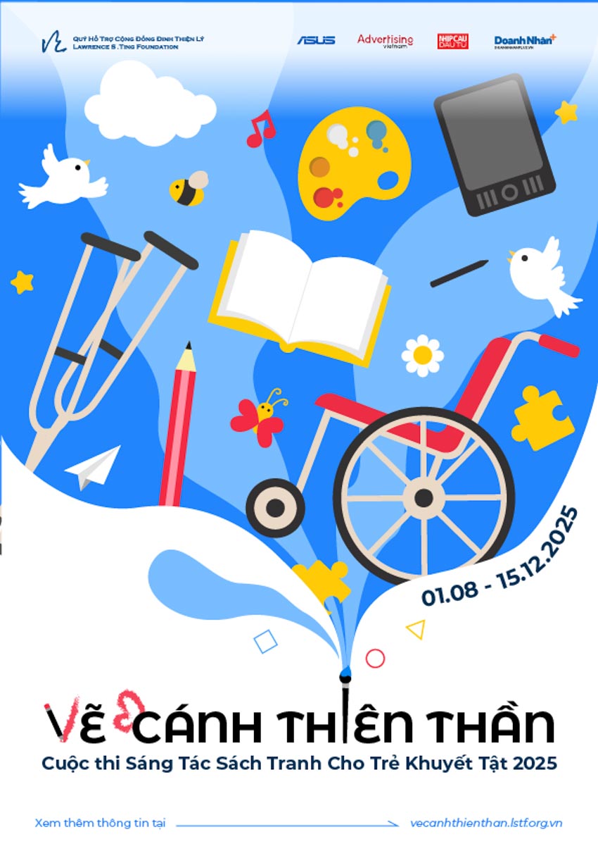 Cuộc thi sách tranh 'Vẽ Cánh Thiên Thần' 2025: Lan tỏa yêu thương đến trẻ em khuyết tật - 3