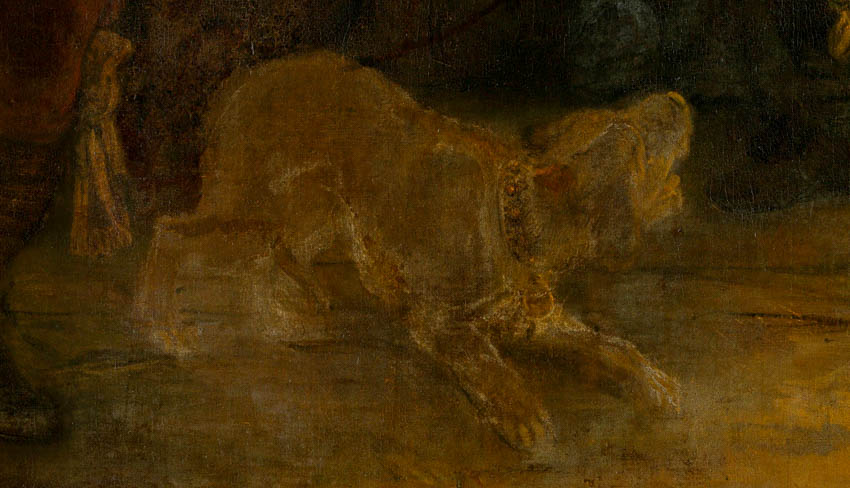 Chi tiết chú chó trong góc bức The Night Watch (1642) của Rembrandt – từng bị lãng quên gần 380 năm trước khi được giải mã nguồn gốc và ý nghĩa biểu tượng.