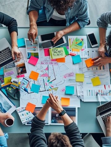 Marketer và AI cùng làm việc, con người giữ vai trò sáng tạo và chiến lược.