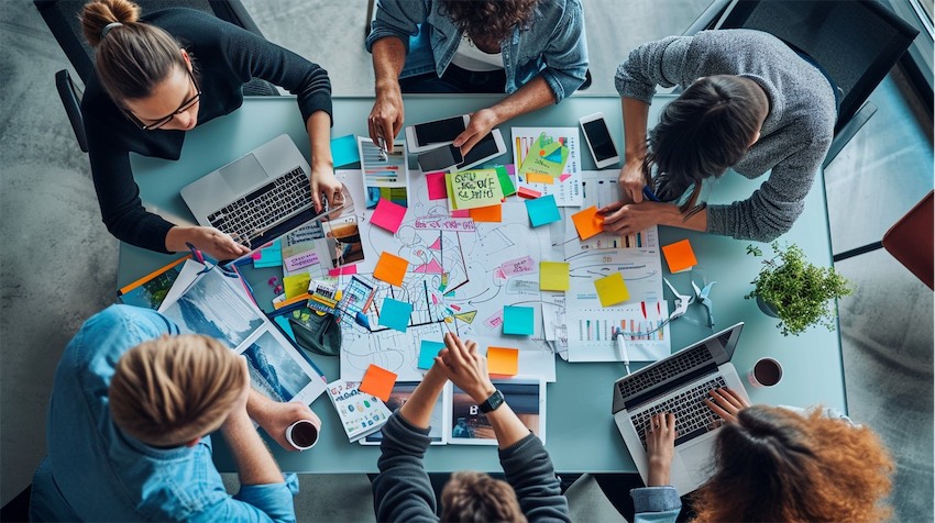 Marketer và AI cùng làm việc, con người giữ vai trò sáng tạo và chiến lược.