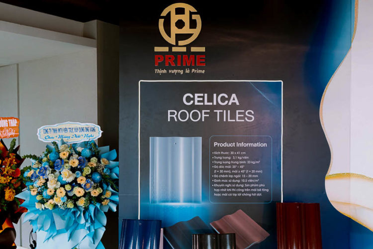 Ngói CELICA với đường cong “dòng chảy”, bề mặt tráng men tinh xảo, phù hợp kiến trúc hiện đại.