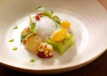 Ngó xuân, bạch quả Lào Cai - fine dining - Từ Đồng Bằng Đến Non Cao - Hum Signature