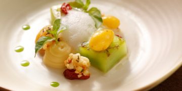 Ngó xuân, bạch quả Lào Cai - fine dining - Từ Đồng Bằng Đến Non Cao - Hum Signature