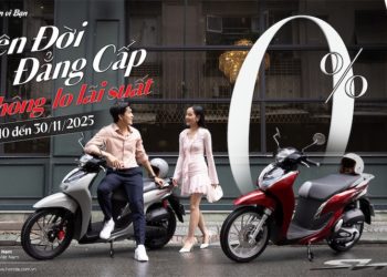Khách hàng trải nghiệm Honda SH mode trong chương trình ưu đãi 0% lãi suất tại HEAD