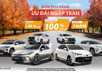 Toyota tăng tốc trước mùa mua sắm cuối năm: Doanh số 9/2025 bứt phá, ưu đãi 10/2025 phủ hầu hết dòng xe