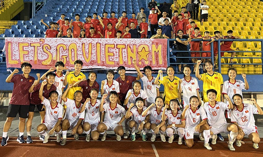 U17 Nữ Việt Nam đại thắng Guam 5-0 trong ngày ra quân - 1