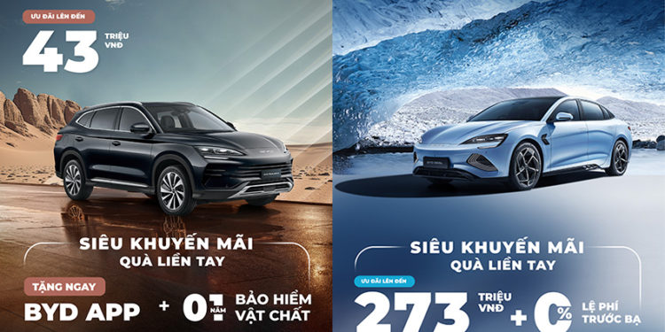 BYD Việt Nam khởi động “tháng siêu ưu đãi”: giảm sâu chi phí sở hữu xe điện – hybrid