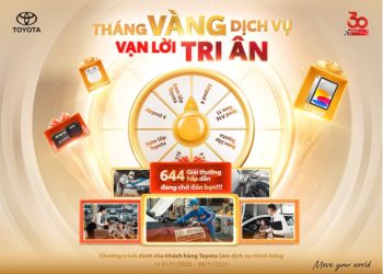 Toyota khởi động “Tháng vàng dịch vụ”: Tri ân khách hàng sau 30 năm đồng hành