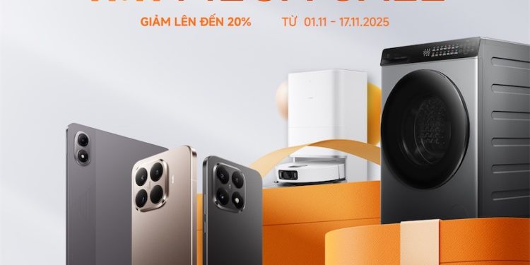 Xiaomi 11.11 Mega Sale: Ưu đãi đến 20%, lan tỏa tinh thần “Sắm thông minh – Sống thông minh”