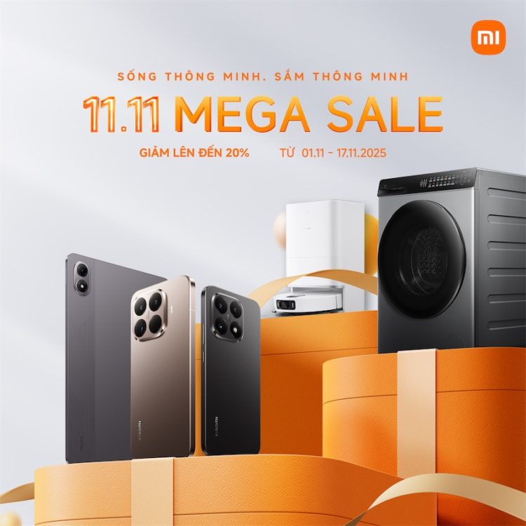 Xiaomi 11.11 Mega Sale: Ưu đãi đến 20%, lan tỏa tinh thần “Sắm thông minh – Sống thông minh”