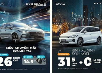 Khách hàng trải nghiệm các mẫu xe điện BYD trong chương trình ưu đãi cuối năm “Rinh xe xịn – Đón Noel”