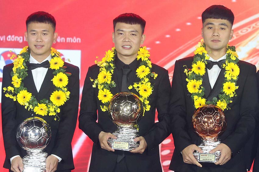 Nguyễn Hoàng Đức, Bích Thùy và Châu Đoàn Phát rạng danh tại đêm trao giải Quả bóng Vàng 2025 - 3