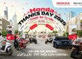 Đại lộ Lê Lợi được trang trí cho sự kiện Honda Thanks Day 2025 với hoạt động diễu hành và trải nghiệm công nghệ