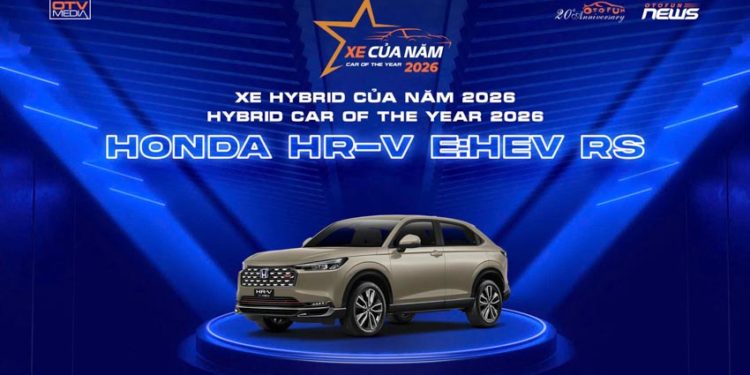 Honda HR-V e:HEV RS và Honda City G tại lễ trao giải Xe của năm 2026 do Otofun tổ chức
