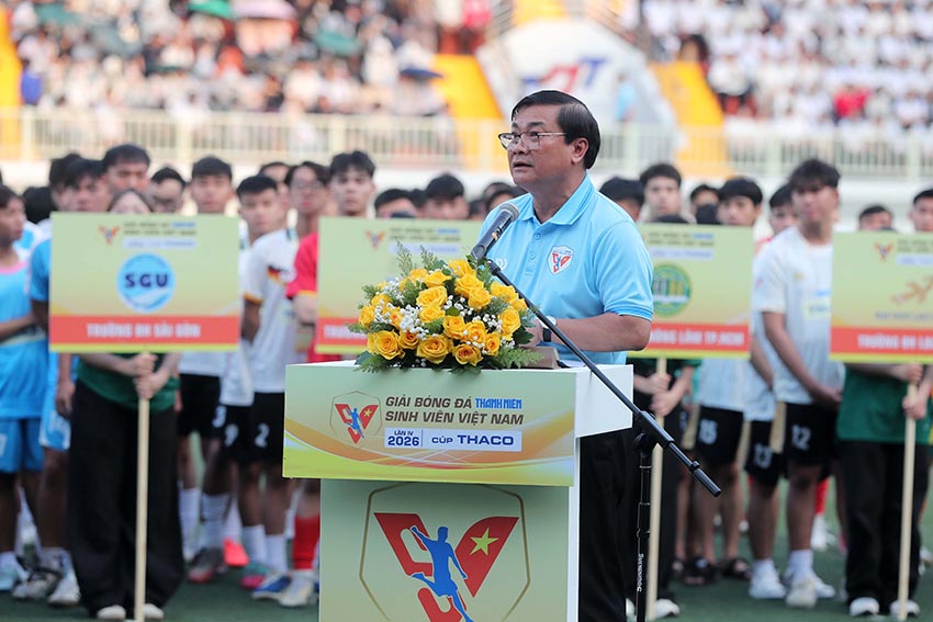 TDTU thắng "hủy diệt" 6-0 trong ngày khai mạc Giải bóng đá Thanh Niên sinh viên Việt Nam Cúp THACO 2026 - 1
