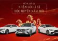Gian hàng Mercedes-Benz Việt Nam trưng bày các mẫu C-Class, GLC và xe điện trong chương trình ưu đãi Tết 2026