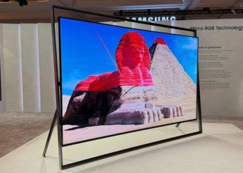 TV Micro RGB 130 inch của Samsung trưng bày tại CES 2026 với thiết kế khung Timeless Frame